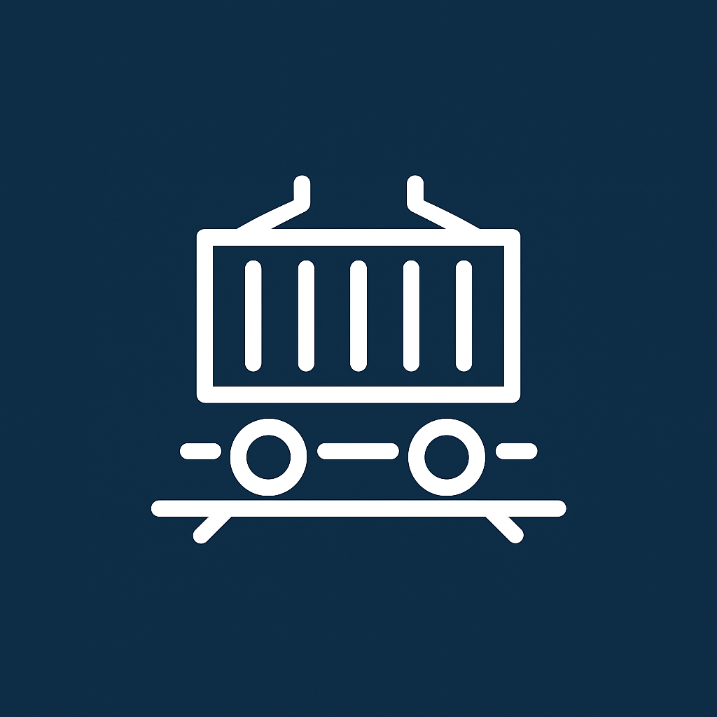 Icon representing logistics and industrial corridors